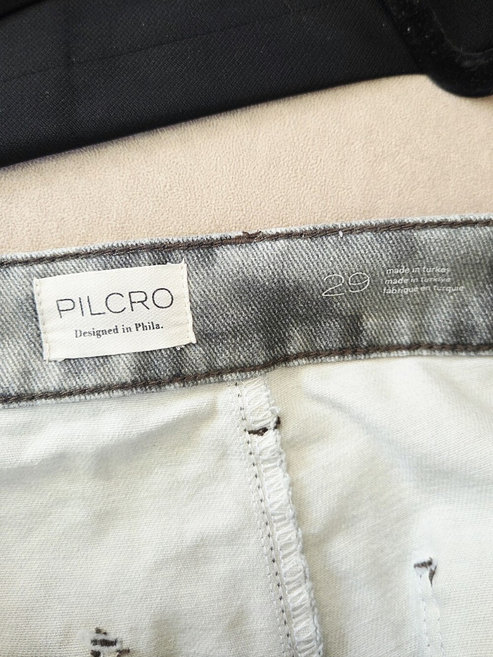 Anthropologie Pilcro Double Hem High-Rise Barrel Jeans in Natural Size 29 - Picture 8 of 8